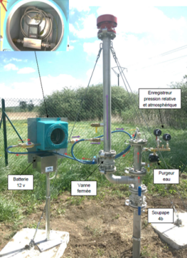 Premier exemple d'équipement de diagnostic et de mesure en tête de forage