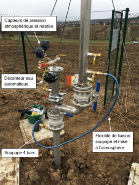 Second exemple d'équipement de diagnostic et de mesure en tête de forage