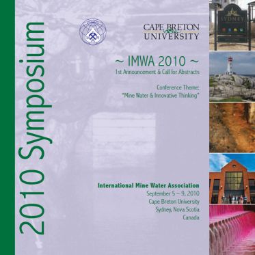 Plaquette de présentation du Symposium IMWA 2010 Thumbnail
