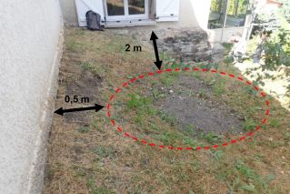 Génilac - Puits Rivat - Affaissement avant travaux