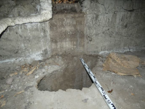 St Chamond - Vue orifice effondrement