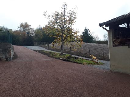 Vue sur les travaux achevés