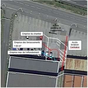Emplacement de la zone à traiter