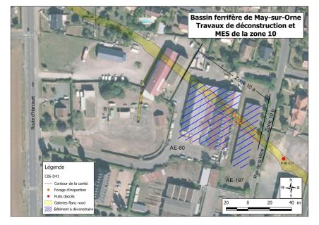 Plan de localisation des bâtiment à déconstruire