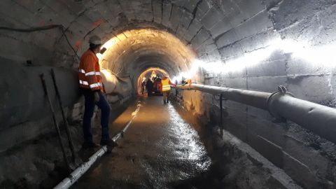 Travaux de reconstitution du nouveau radier béton