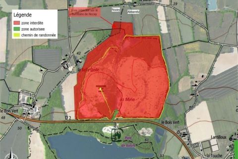 Zones autorisées et interdites au nord de la RD2