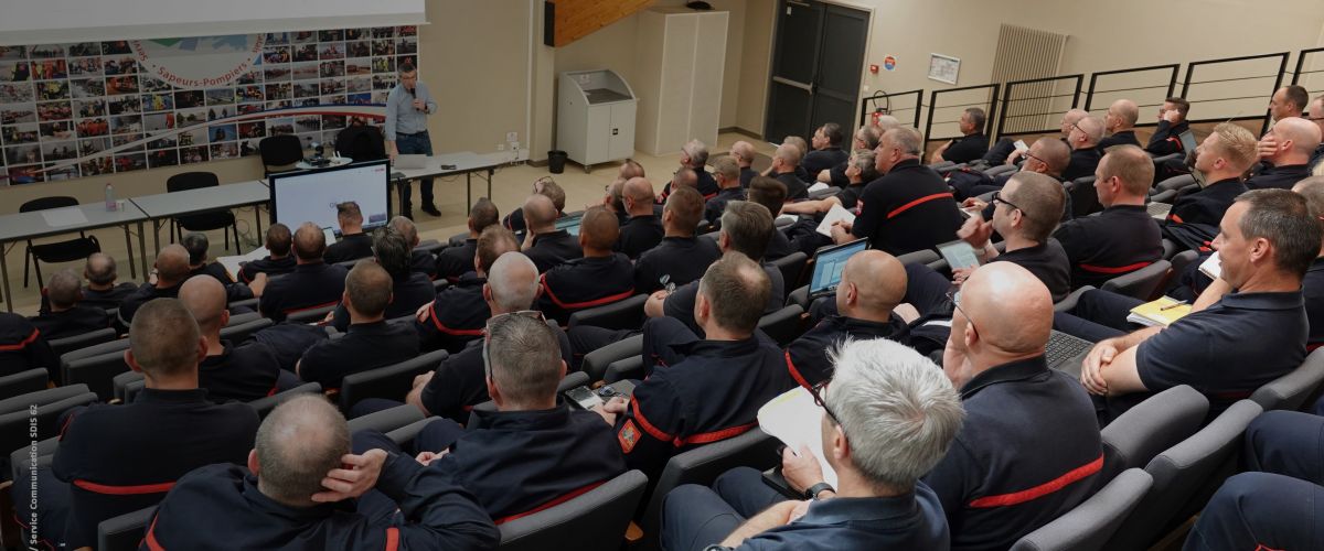 Présentation de l’UTAM Nord devant les officiers du SDIS 62